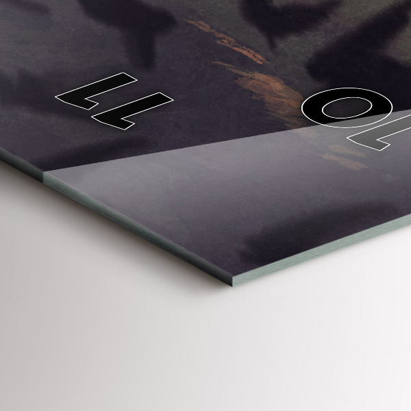 Ceas vertical de perete din sticlă Concert pe plajă