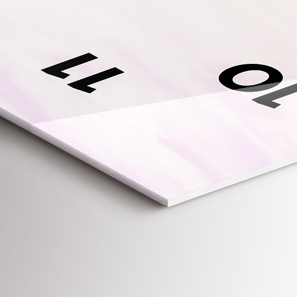 Ceas vertical de perete din sticlă Marea însorită poloneză