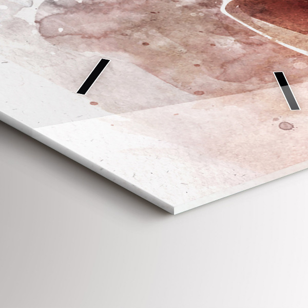 Ceas vertical de perete din sticlă Vizualizare chitara