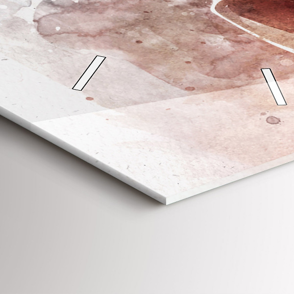 Ceas vertical de perete din sticlă Vizualizare chitara