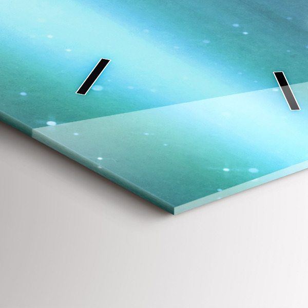 Ceas vertical de perete din sticlă Abstracția