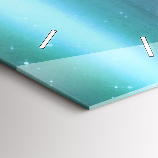 Ceas vertical de perete din sticlă Abstracția