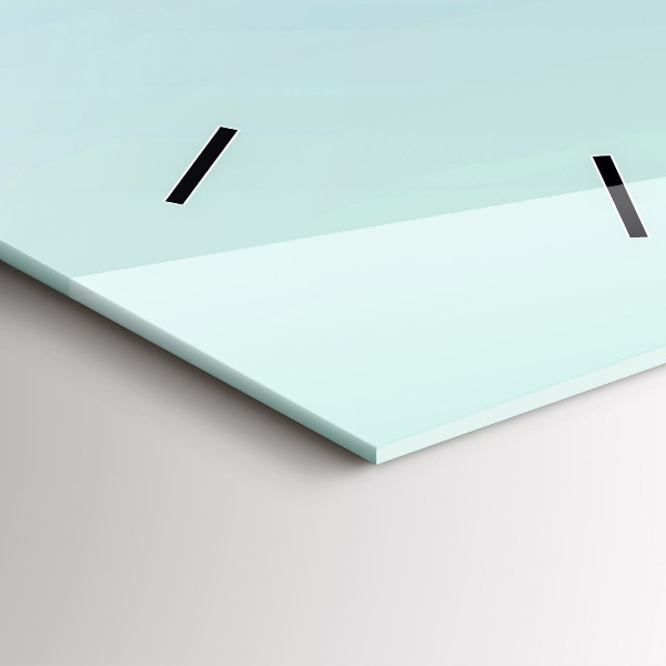 Ceas vertical de perete din sticlă Figuri geometrice