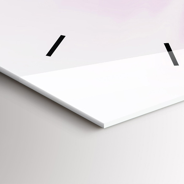 Ceas vertical de perete din sticlă Abstracția