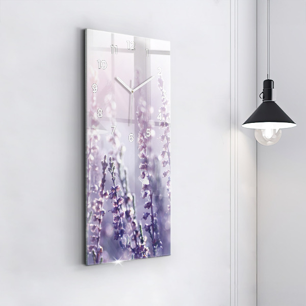 Ceas vertical de perete din sticlă Abstracția