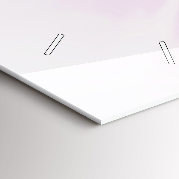 Ceas vertical de perete din sticlă Abstracția