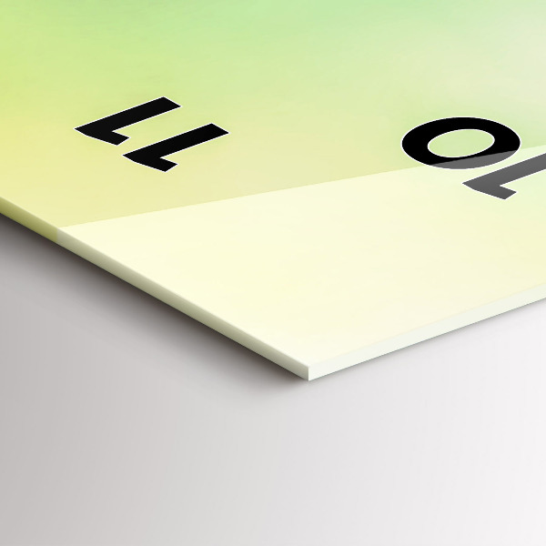 Ceas vertical de perete din sticlă Glob