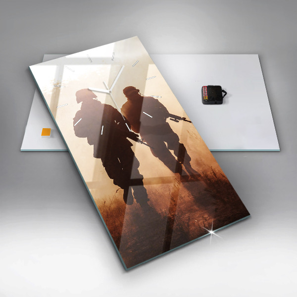 Ceas vertical de perete din sticlă Marinei Statelor Unite