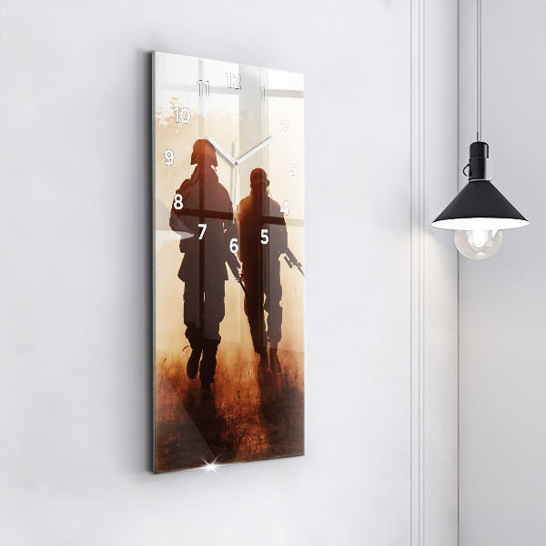 Ceas vertical de perete din sticlă Marinei Statelor Unite