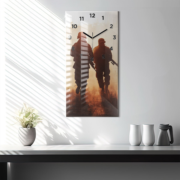 Ceas vertical de perete din sticlă Marinei Statelor Unite