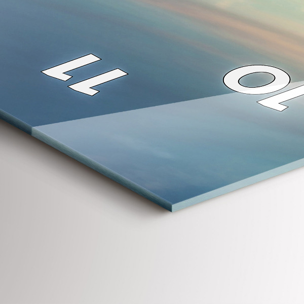 Ceas vertical de perete din sticlă New York Manhattan