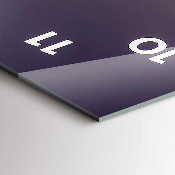 Ceas vertical de perete din sticlă East River din New York