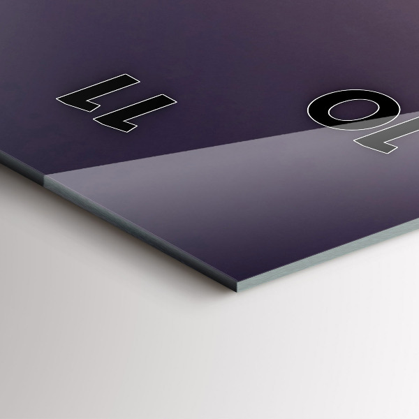 Ceas vertical de perete din sticlă East River din New York