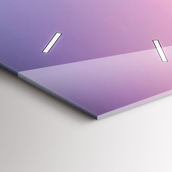 Ceas vertical de perete din sticlă Apus de soare din Maldive