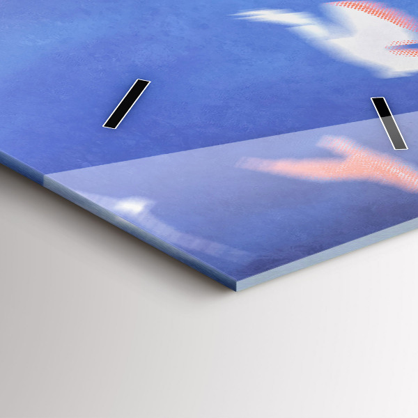 Ceas vertical de perete din sticlă Băiat cu aripi