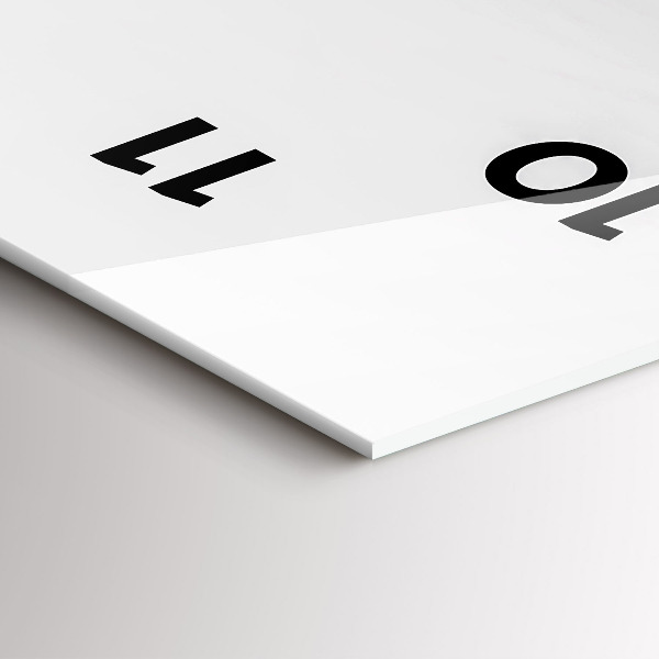 Ceas vertical de perete din sticlă Colecție de artă animale