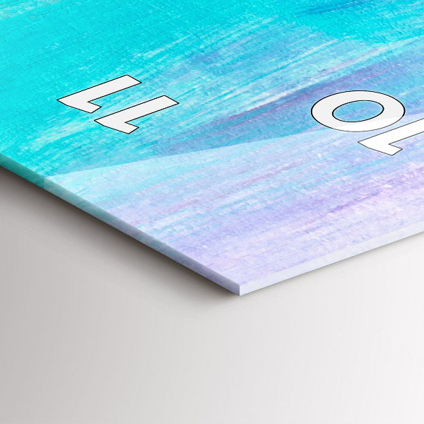 Ceas vertical de perete din sticlă Abstracția zgârie-norilor