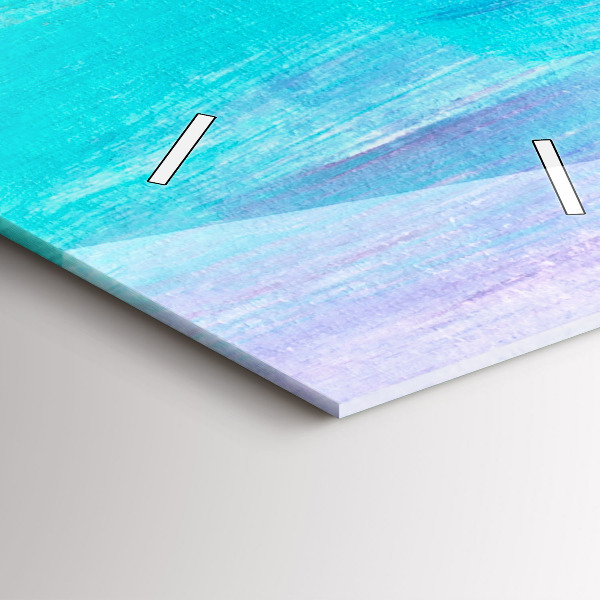 Ceas vertical de perete din sticlă Abstracția zgârie-norilor