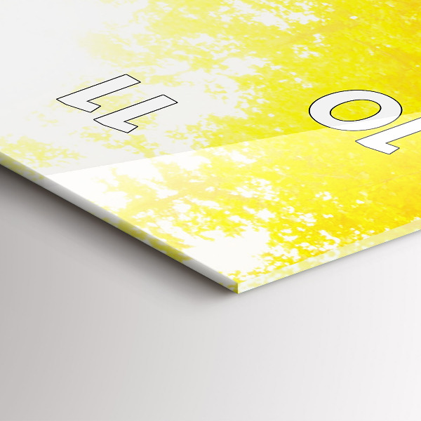 Ceas vertical de perete din sticlă Vedere asupra cascadei