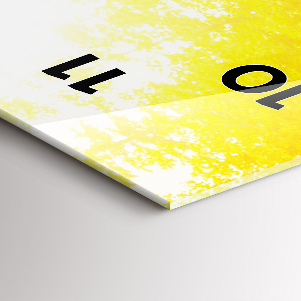 Ceas vertical de perete din sticlă Vedere asupra cascadei