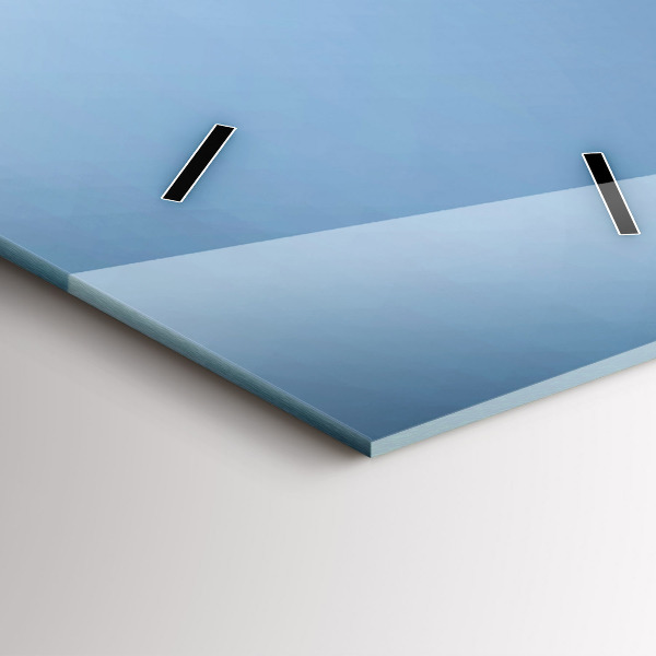 Ceas vertical de perete din sticlă Lebăda în inimă