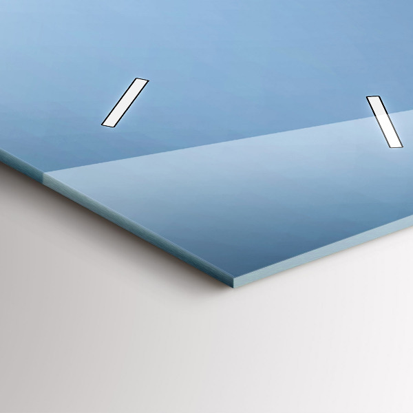 Ceas vertical de perete din sticlă Lebăda în inimă