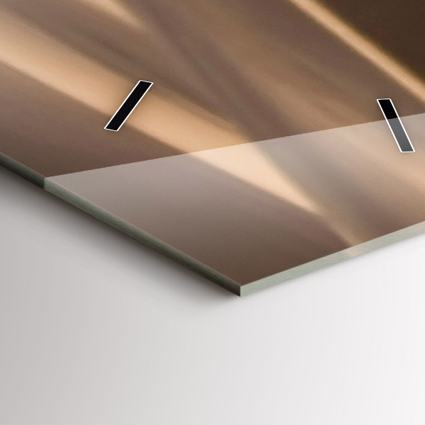 Ceas vertical de perete din sticlă Quad în deșert