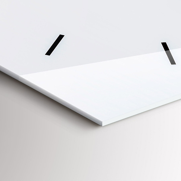 Ceas vertical de perete din sticlă Insulă zburătoare și cascadă