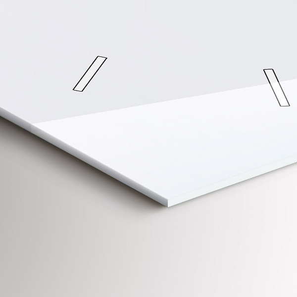 Ceas vertical de perete din sticlă Insulă zburătoare și cascadă