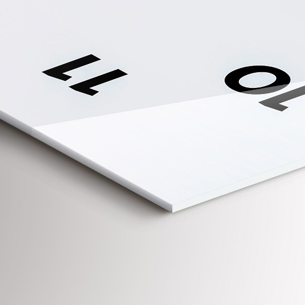 Ceas vertical de perete din sticlă Insulă zburătoare și cascadă