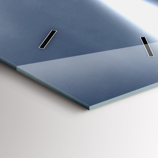 Ceas vertical de perete din sticlă Far