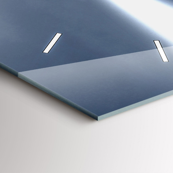 Ceas vertical de perete din sticlă Far