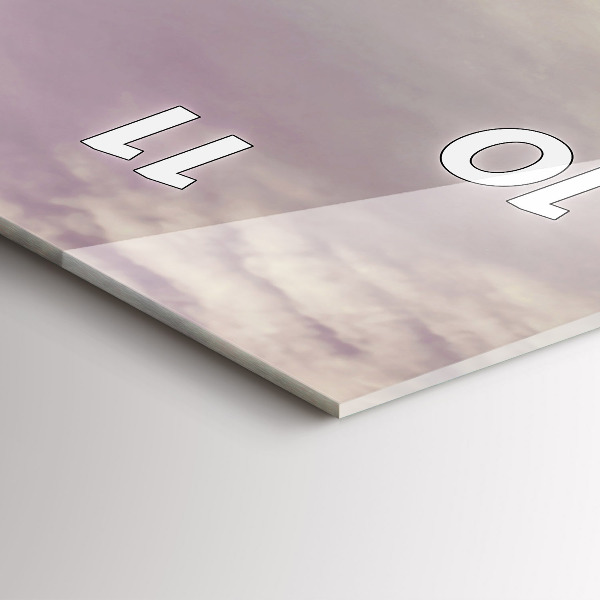 Ceas vertical de perete din sticlă Mașină în stil vintage