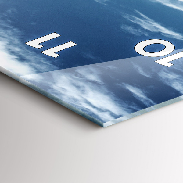 Ceas vertical de perete din sticlă Gondole Veneția Italia