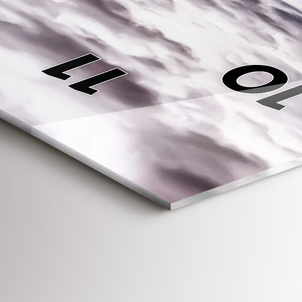 Ceas vertical de perete din sticlă Route 66 SUA