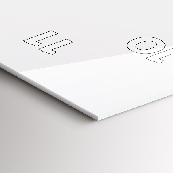 Ceas vertical de perete din sticlă Mașină sport de curse