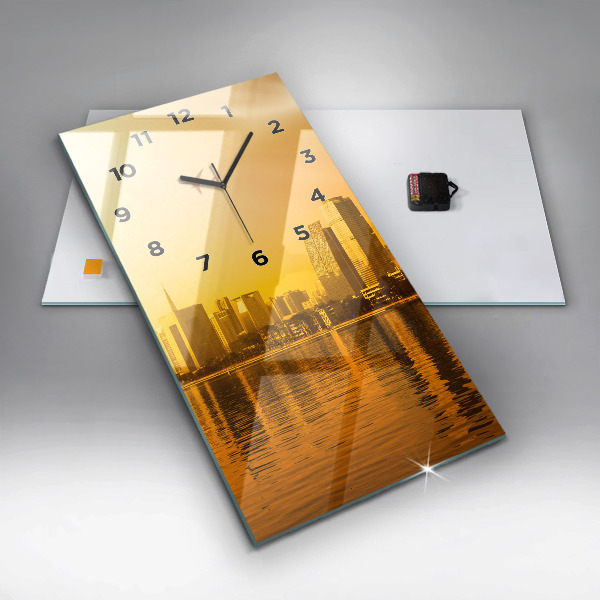 Ceas vertical de perete din sticlă Râul Zhujiang China