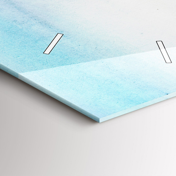 Ceas vertical de perete din sticlă Peisaj pictat din Paris