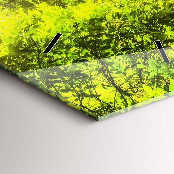 Ceas vertical de perete din sticlă Cascada în Thailanda