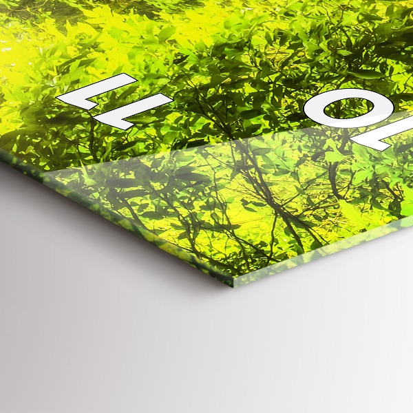 Ceas vertical de perete din sticlă Cascada în Thailanda