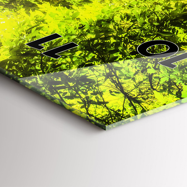 Ceas vertical de perete din sticlă Cascada în Thailanda