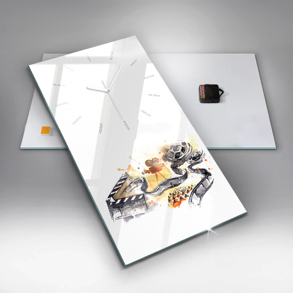 Ceas vertical de perete din sticlă Cinematografia camerei