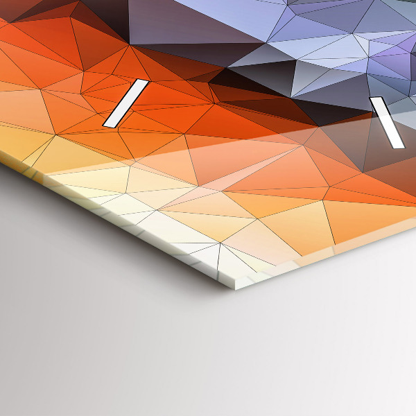 Ceas vertical de perete din sticlă Ochiul uman colorat