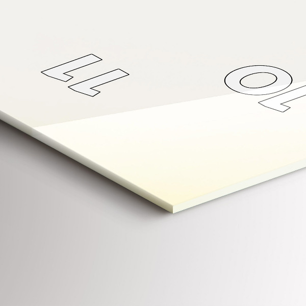 Ceas vertical de perete din sticlă Căprioare la răsărit