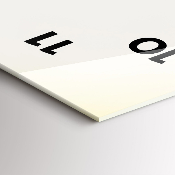 Ceas vertical de perete din sticlă Căprioare la răsărit