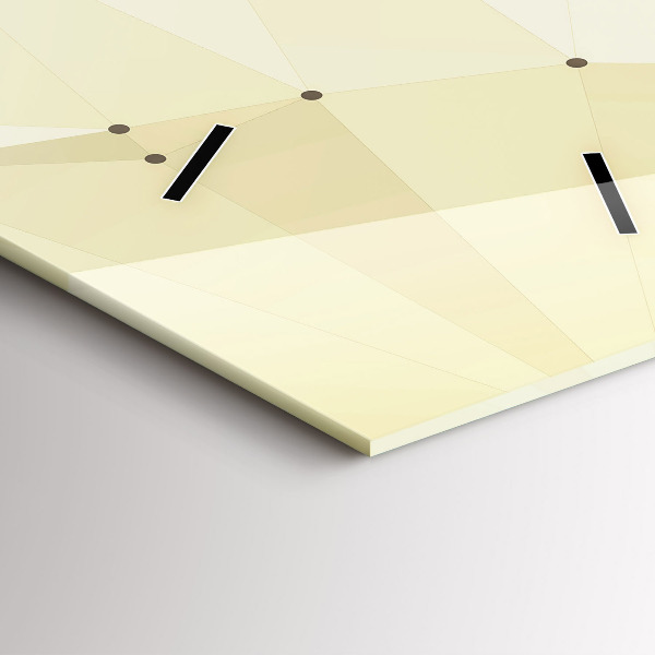 Ceas vertical de perete din sticlă Crearea lui Adam