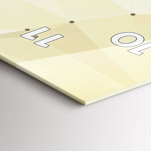 Ceas vertical de perete din sticlă Crearea lui Adam