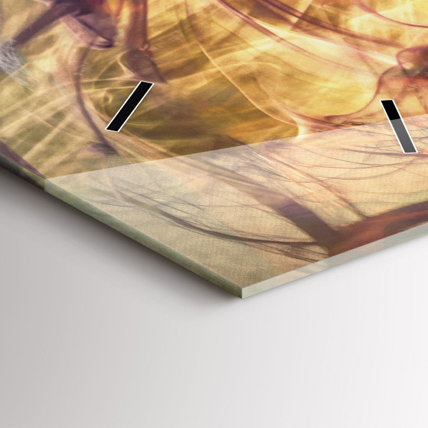 Ceas vertical de perete din sticlă Portretul unei femei