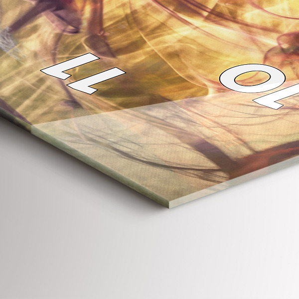 Ceas vertical de perete din sticlă Portretul unei femei