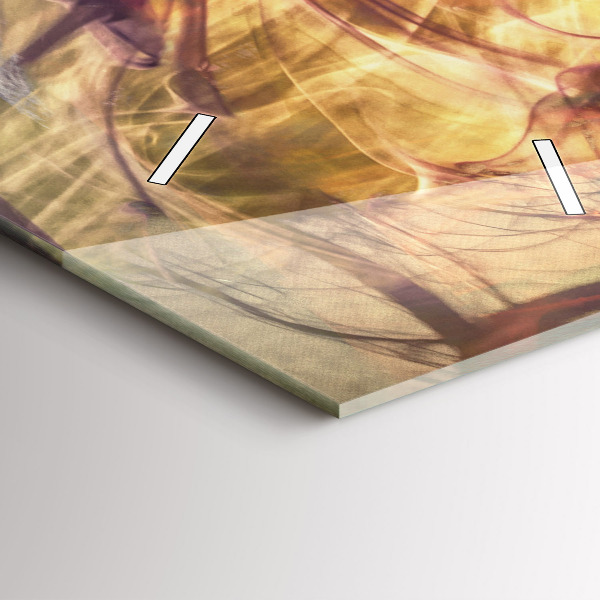 Ceas vertical de perete din sticlă Portretul unei femei